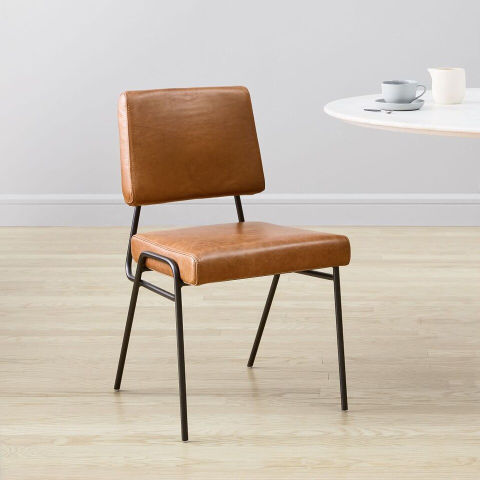 Wire Frame Leather Dining Chair | west elm Australia